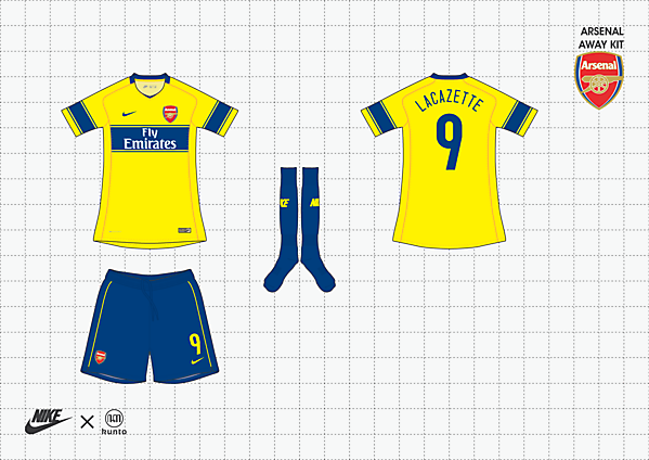 nike x kunto arsenal away