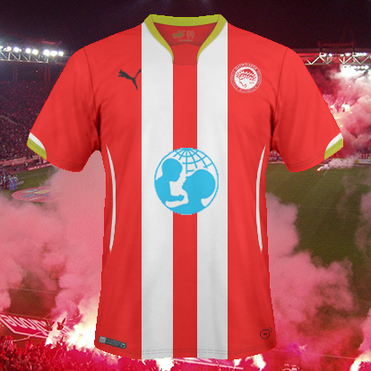 Olympiacos FC Home kit.