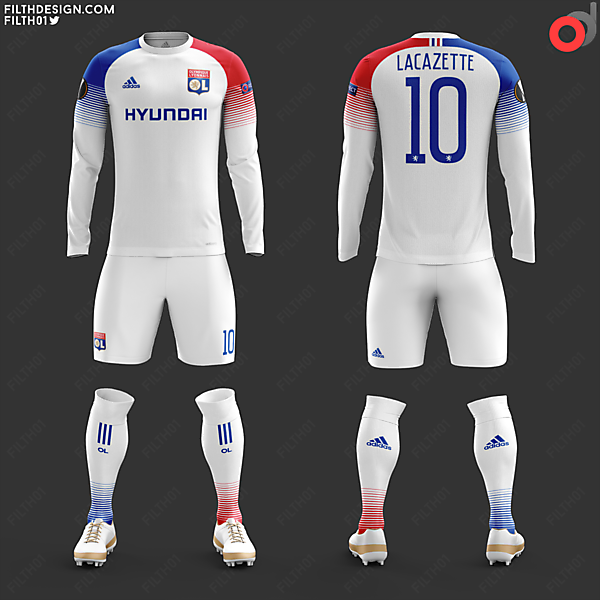 Olympique Lyonnais X Adidas Home Kit