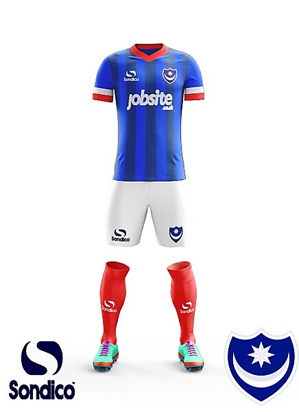 Portsmouth FC Home kit 2018