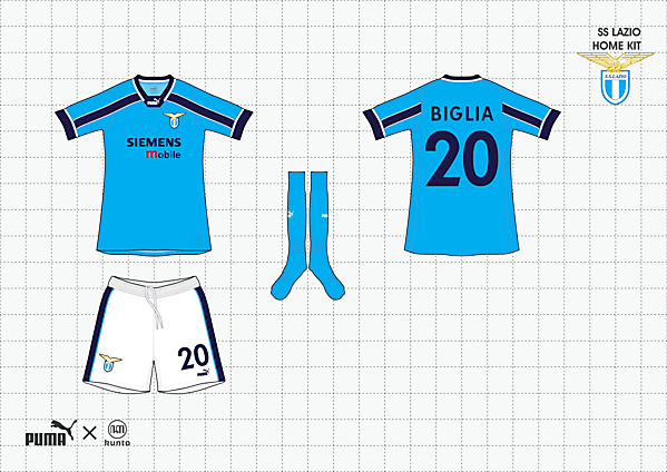 puma x kunto, lazio home kit