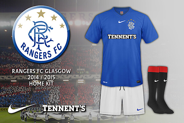 Rangers FC Glasgow 2014-2015 Home