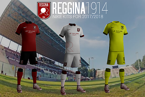 Reggina 1914 Nike kits