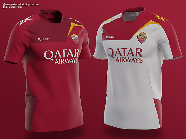 Roma × Reebok | Home and Away shirts