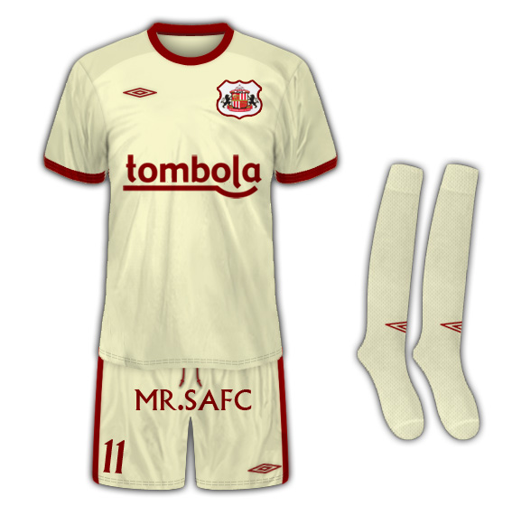 Sunderland AFC Away Kit tailored by umbro