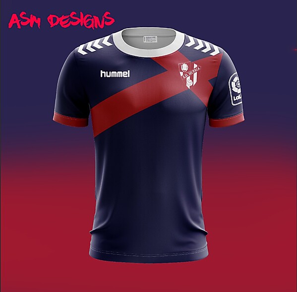 SD Huesca Hummel 2018 Home Kit