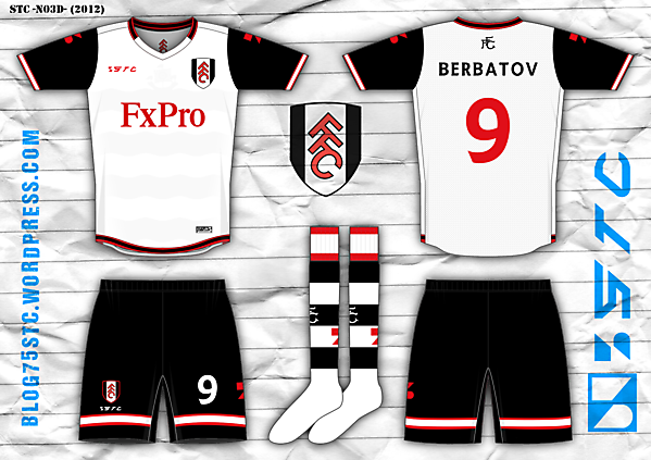 Fulham FC (Premier League - England) home kit