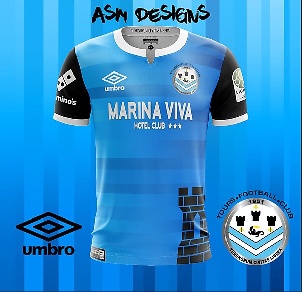 Tours FC 2018 Umbro Home Kit