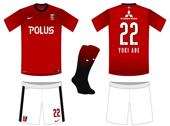 Urawa Red Diamonds Home Kit