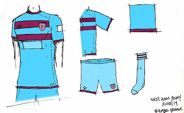 West Ham 18/19 away kit