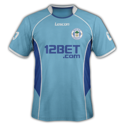 Wigan Athletic fantasy kits with Lescon