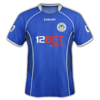 Wigan Athletic fantasy kits with Lescon