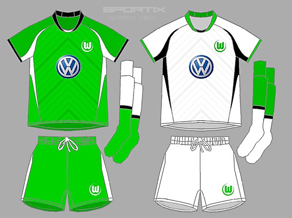 Wolfsburg Home 6 away Soccer Jersey