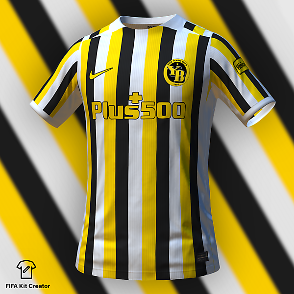 Young Boys away concept