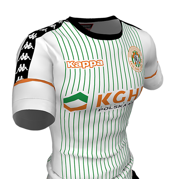 Zagłębie Lubin away kit - details