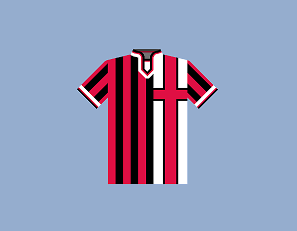 AC Milan home jersey concept.