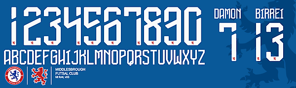 Boro Futsal Font v03