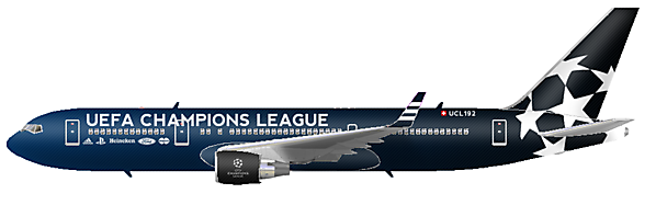 Champions League Plane