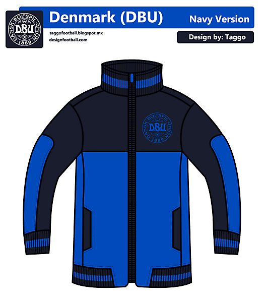 Denmark Navy Track Jacket