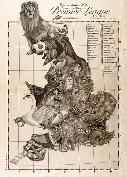 Map of the Premier League