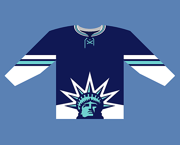 NY Rangers fourth jersey concept .