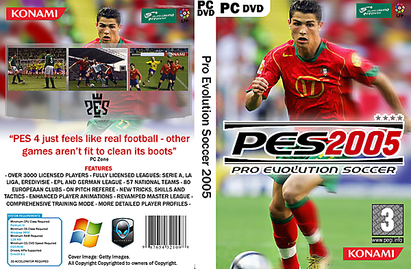 PES 4 Cover in current design language