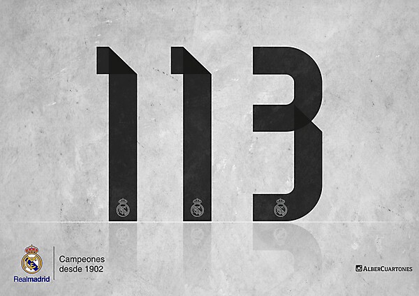 Real Madrid 113th anniversary design