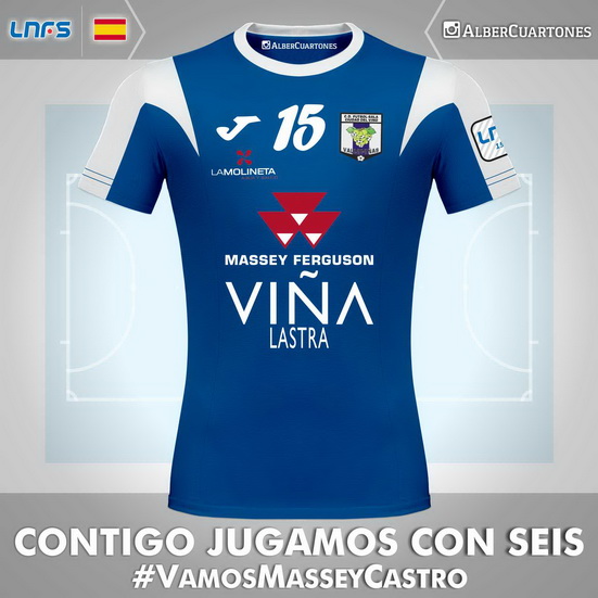 Valdepeñas Futsal 2015 / 2016 Home Shirt