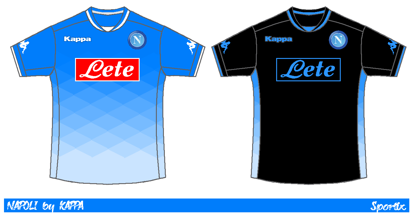 napoli home and away kit