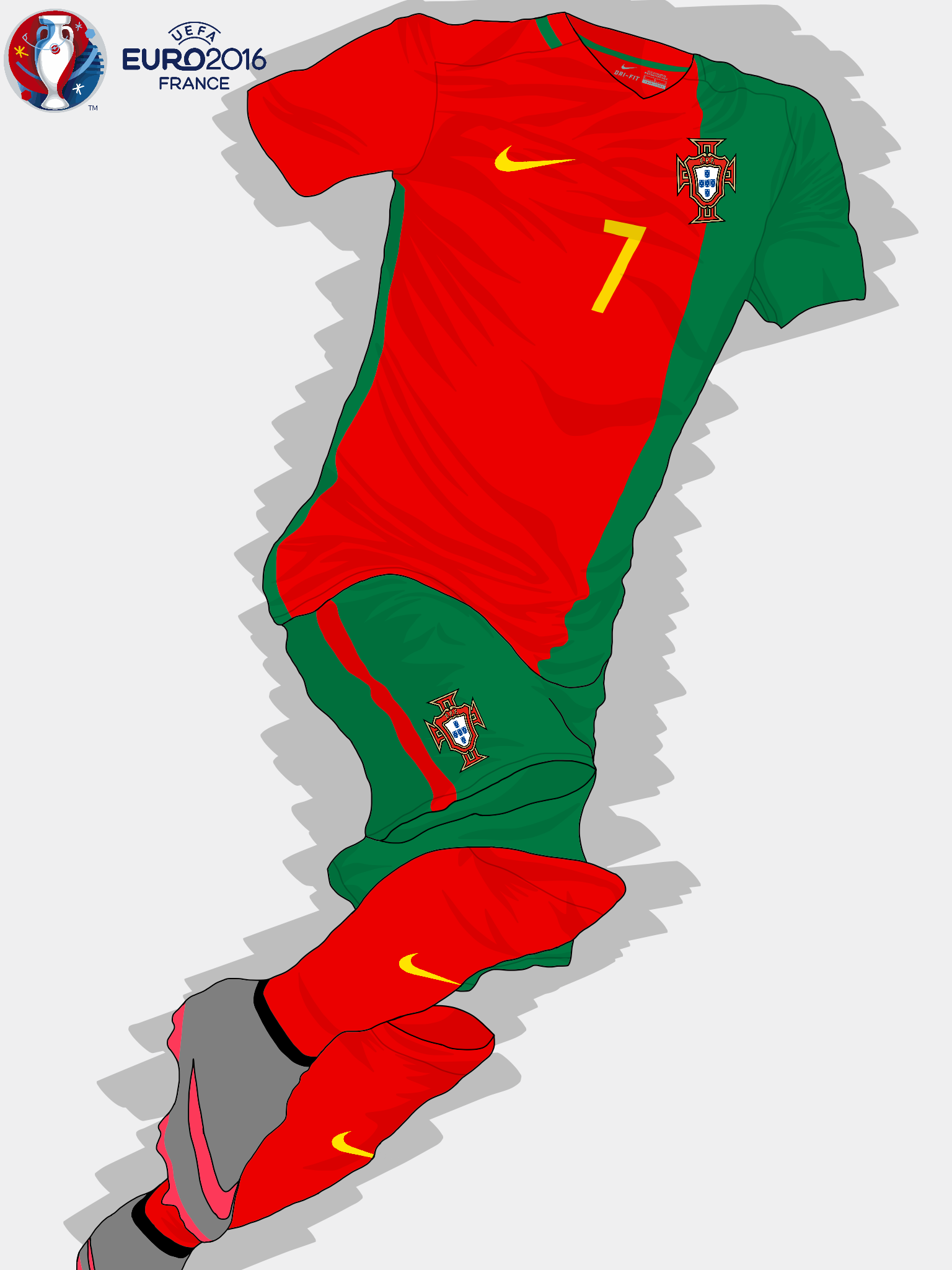 Uefa Euro 2016 Portugal Home Kit