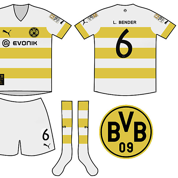 Borussia Dortmund Treble Winning Away Kit