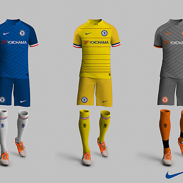 Chelsea 2017/18 Kits