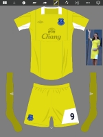 Everton away 2014/15 umbro