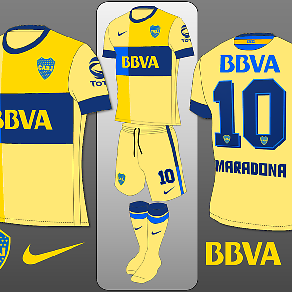 Boca Juniors Home Away Concept