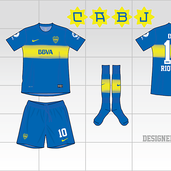 Boca Juniors home kit