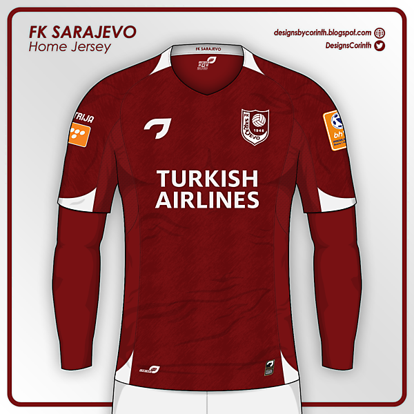 FK Sarajevo | Home Jersey