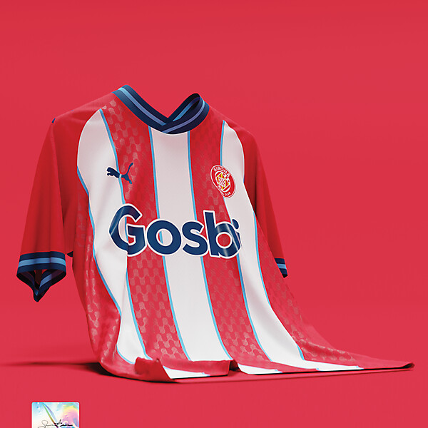 Girona FC x Puma third kit concept by jaccovansanten.nl