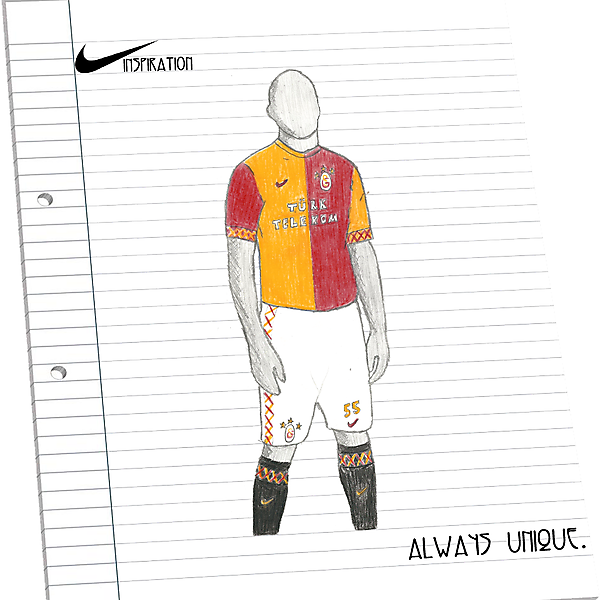 Galatasaray SK Home - Nike INSPIRATION Kit