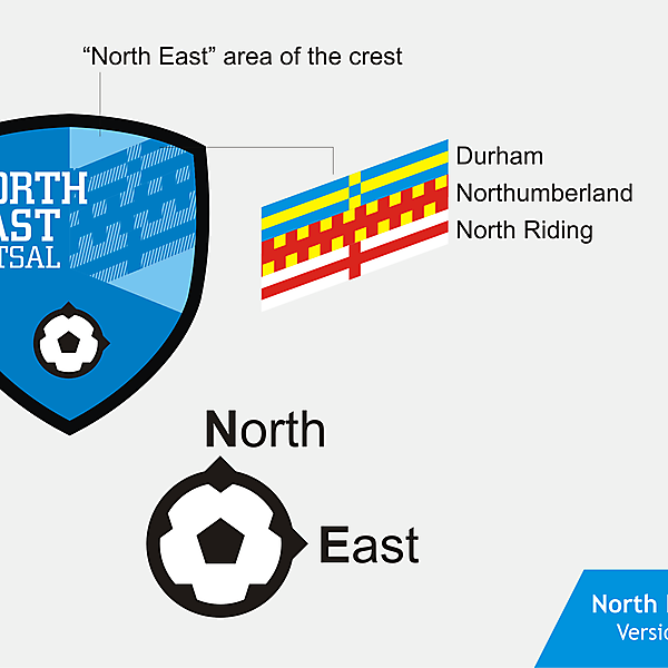 North East Futsal Crest design (closed)