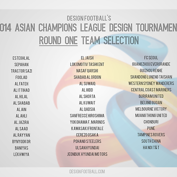 [TOURNAMENT] 2014 Asian Champions League Design Tournament (cloeed)