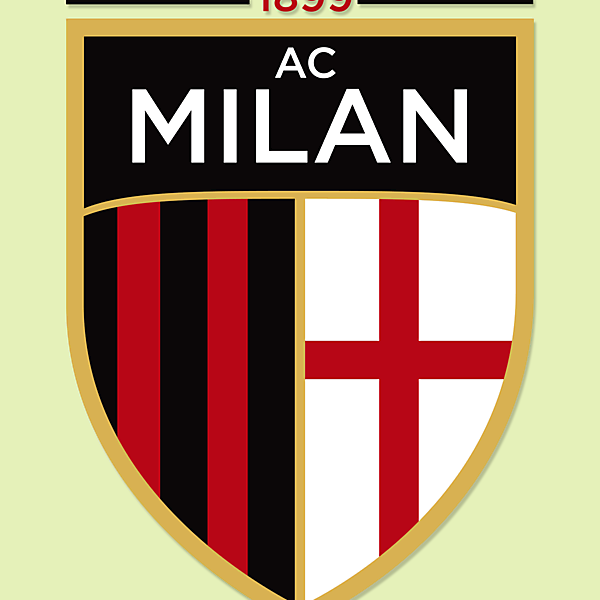 AC Milan - Modernised crest concept