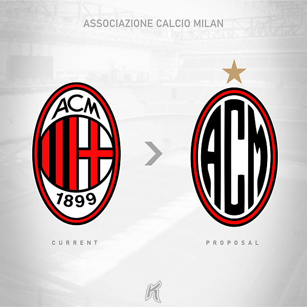 AC Milan Logo Redesign