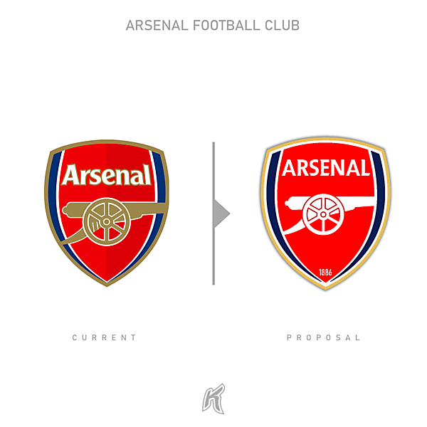 Arsenal Logo Redesign