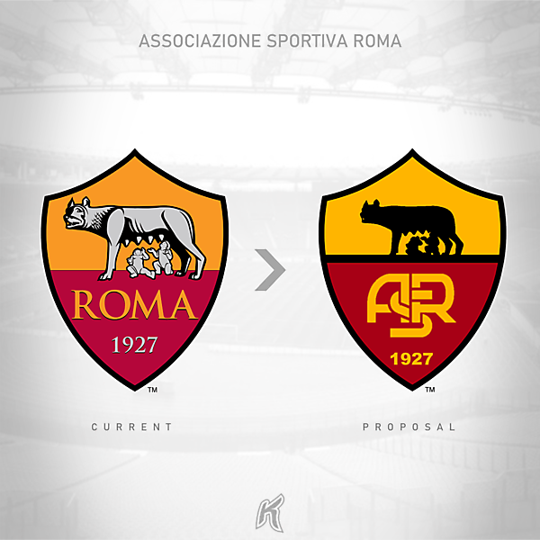 AS Roma Logo Redesign