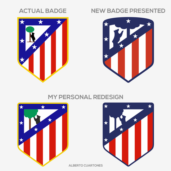 Atlético de Madrid Badge Redesign v.2