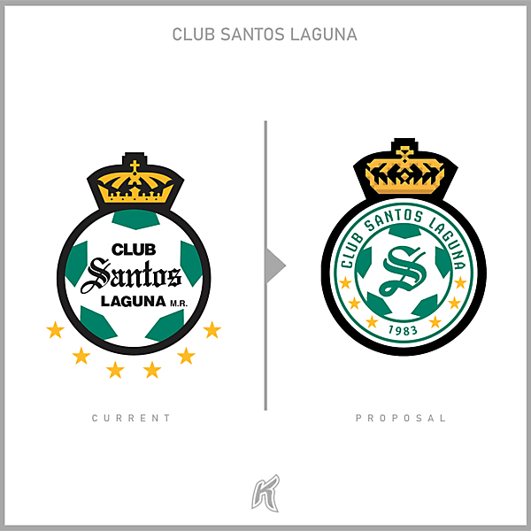 Club Santos Laguna Logo Redesign