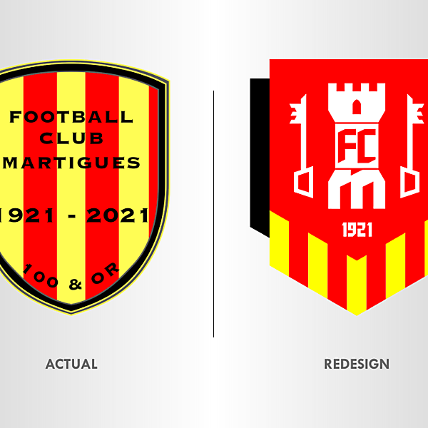 FC Martigues Crest Redesign