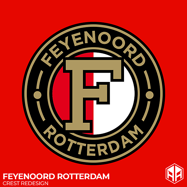 Feyenoord Rotterdam crest redesign