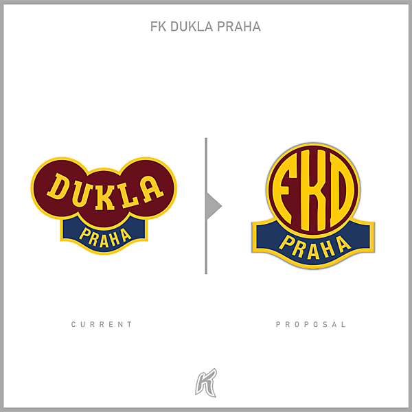 FK Dukla Praha Logo Redesign