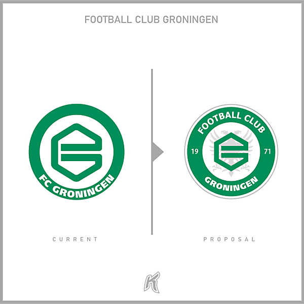 Football Club Groningen Logo Redesign 